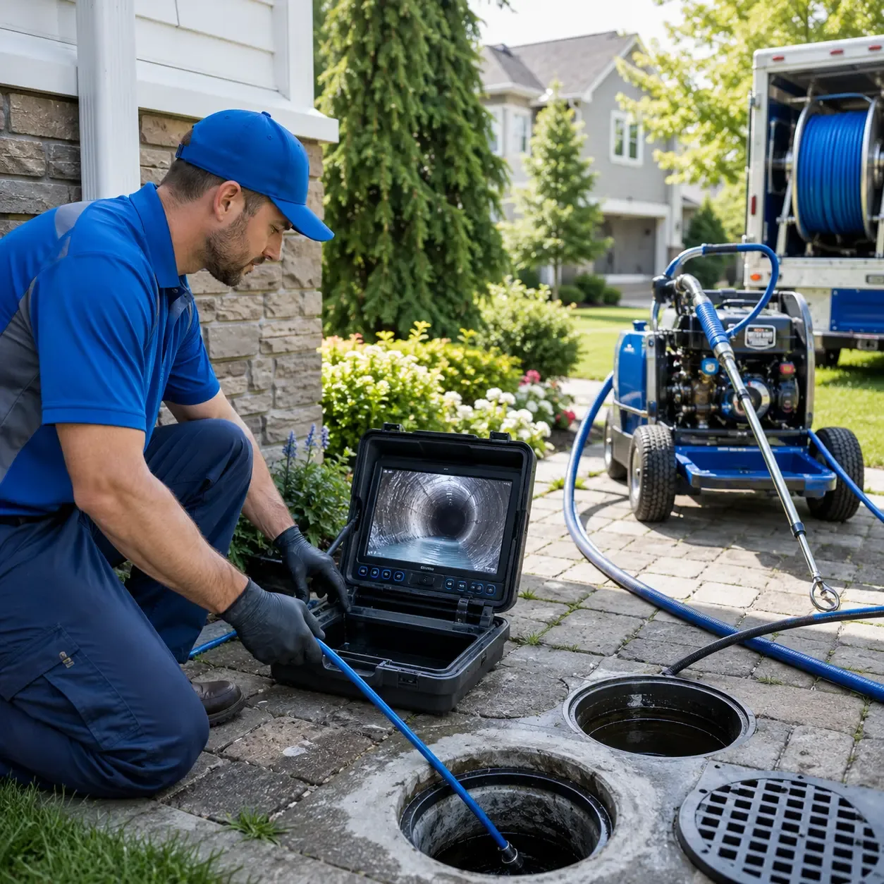 Outdoor drain cleaning professionals serving Farmerville, LA