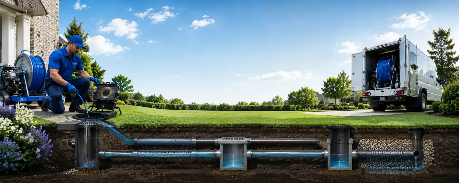 Outdoor drain cleaning information for Farmerville, LA